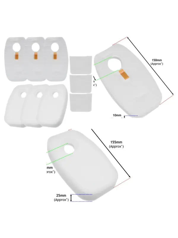 Shark Rocket Foam Filter Kit – 9 Pack for HV380‑HV384Q