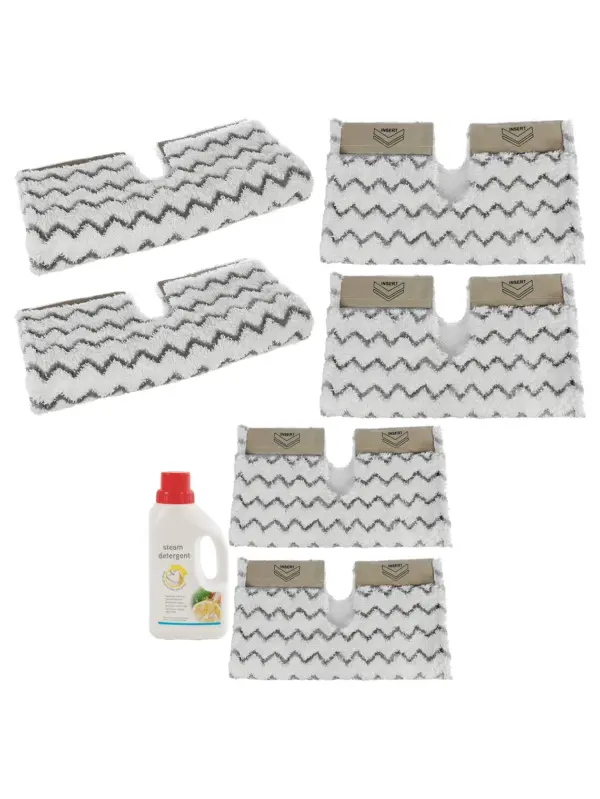 Shark Steam Mop Cover Pads – Klik‑N‑Flip (2 Pack) + 500 ml Cleaner