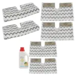 Shark Steam Mop Grip Pads for S6001/S6003 Klik‑n‑Flip, 2‑Pack + Cleaner
