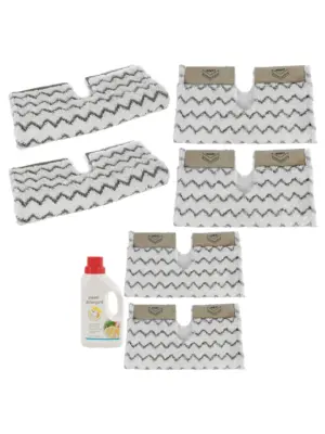 Shark Steam Mop Grip Pads for S6001/S6003 Klik‑n‑Flip, 2‑Pack + Cleaner