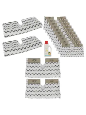 Shark Steam Mop Grip Pads (S6001/S6003) 10-Pack + 500ml Cleaner