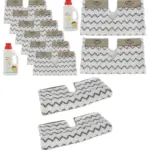 Shark Steam Mop Pads S6001/S6003 Klik-n-Flip 6 Pack + 2x500ml Cleaner