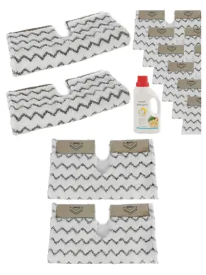 Shark Steam Mop Pads S6001/S6003 Klik‑n‑Flip 6‑Pack + 500 ml Cleaner