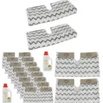 Shark Steam Mop Pads S6001/S6003 Klik‑n‑Flip 8‑Pack + 2x500ml Cleaner