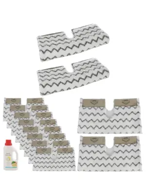 Shark Steam Mop Pads (S6001/S6003) Pack of 8 + 500ml Cleaner