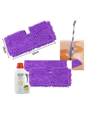 Shark Steam Mop Pocket Pads + Detergent – 3 Pack