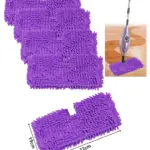 Shark Steam Mop Pocket Pads – Purple, Pack of 4