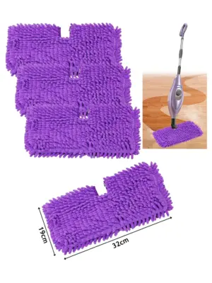 Shark Steam Mop Purple Pads – Pack of 3, fits S3450‑S4550