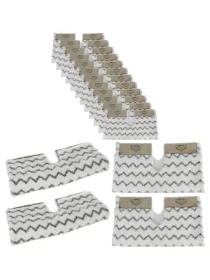 Shark Steam Mop Replacement Pads for S6001/S6003 Klik‑n‑Flip – 12 Pack