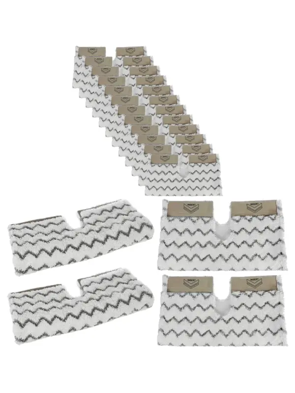 Shark Steam Mop Replacement Pads for S6001/S6003 Klik‑n‑Flip – 12 Pack