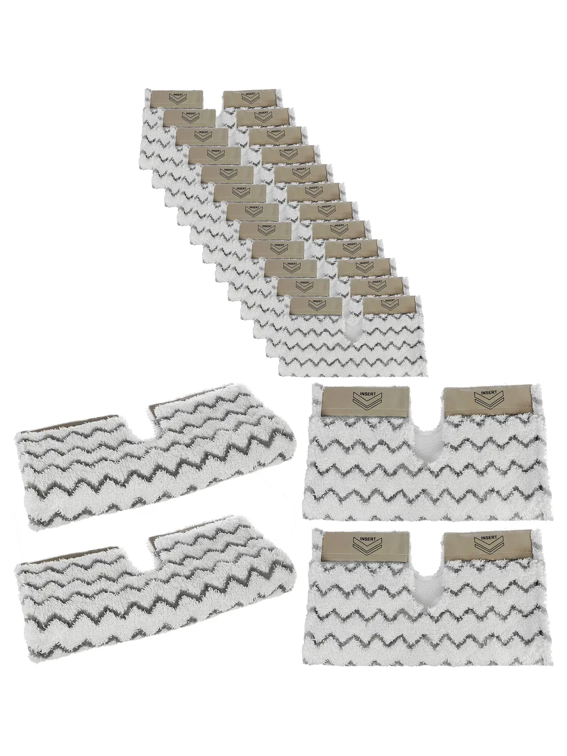 Shark Steam Mop Replacement Pads for S6001/S6003 Klik‑n‑Flip – 12 Pack