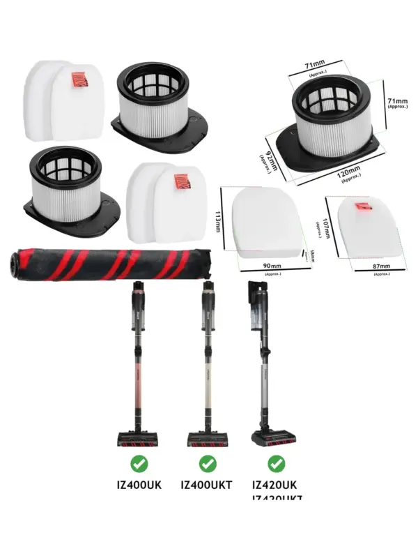 Shark Stratos Filter Kit for IZ400/IZ420 Anti Hair Wrap & Brush Roll