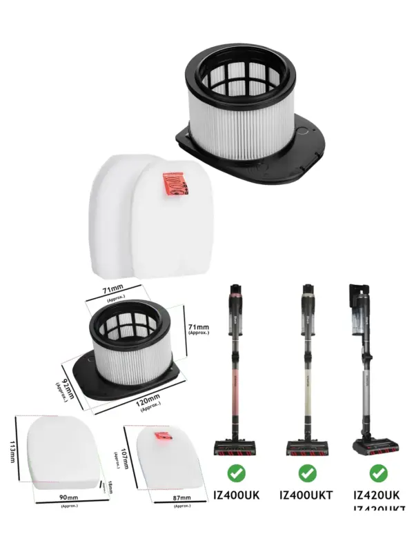 Shark Stratos Filter Kit for IZ400/IZ420 (UK) Anti-Hair Wrap