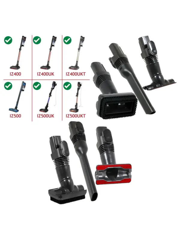 Shark Vacuum 3‑Piece Brush & Crevice Tool Kit for IZ400/IZ500 Models