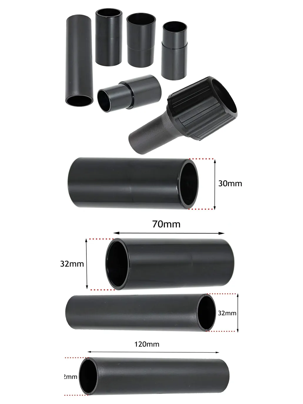 Shark Vacuum Dust Extraction Adapter for Sander & Planer 26‑38 mm