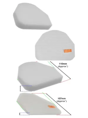 Shark Vacuum Filter Kit 2 Pack for NV201, NV355, NV450, XFF450 & More