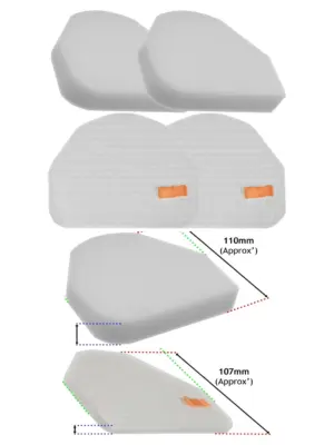 Shark Vacuum Filter Kit – 4 Filters for NV201, NV355, NV450, XFF450