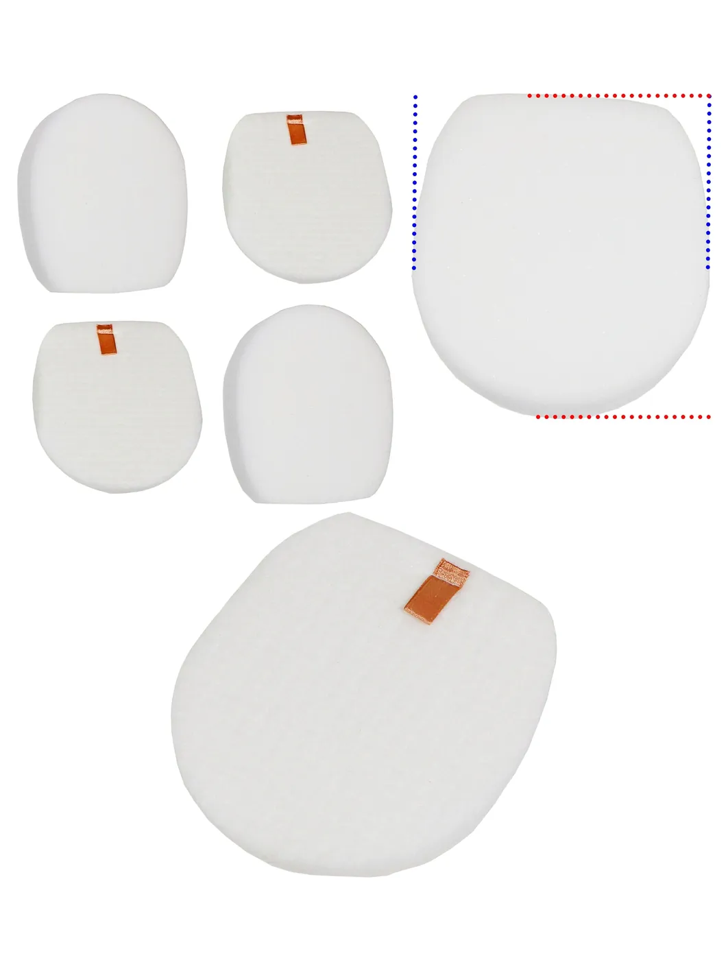 Shark Vacuum Foam Filter Pack (2) – Fits IZ201, IZ251, Z202SM, IC300