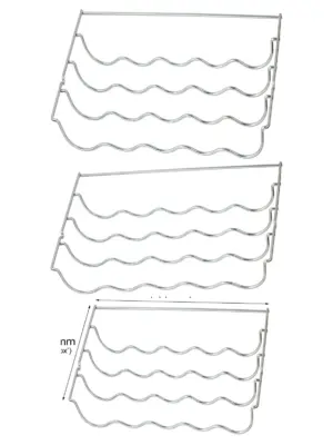 Sharp Refrigerator Wine Bottle Rack Shelf Insert - 457x290x70 mm