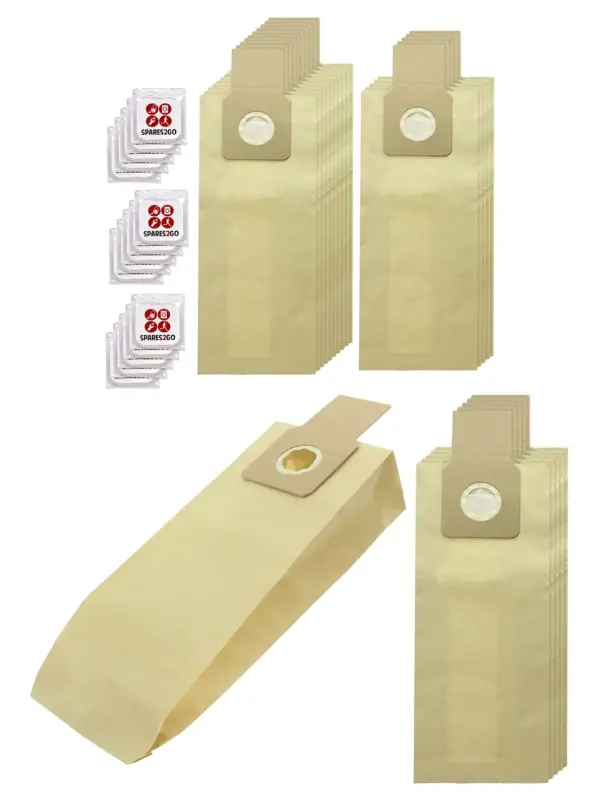 Sharp Vacuum Double-Wall Dust Bags - 15 Pack + 15 Freshener Tabs