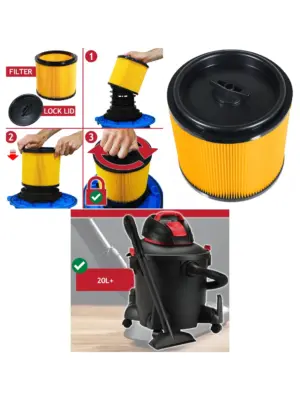 Shop‑Vac Wet/Dry Cartridge Filter – Fits 20‑Litre+ Vacuums