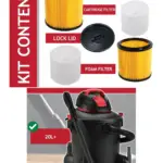 Shop-Vac Wet/Dry Cartridge Filter with Foam Sleeve – Fits 20L+ Vacuums