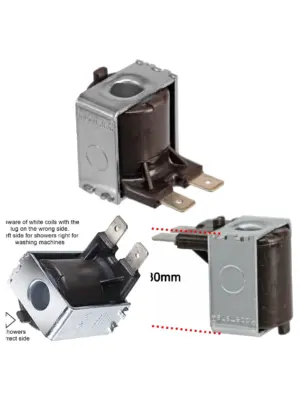 Shower Valve Solenoid Coil – Fits Bristan, Creda, Galaxy, Mira