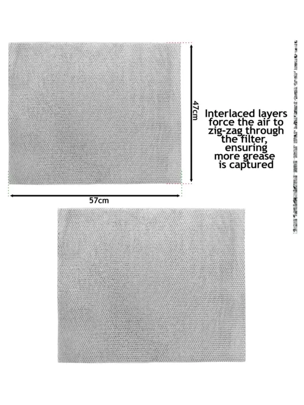 SIA Cooker Hood Metal Mesh Grease Filter – 57×47 cm