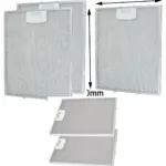 Siemens Kitchen Hood Metal Mesh Filter – 2 Pack, 250x310 mm
