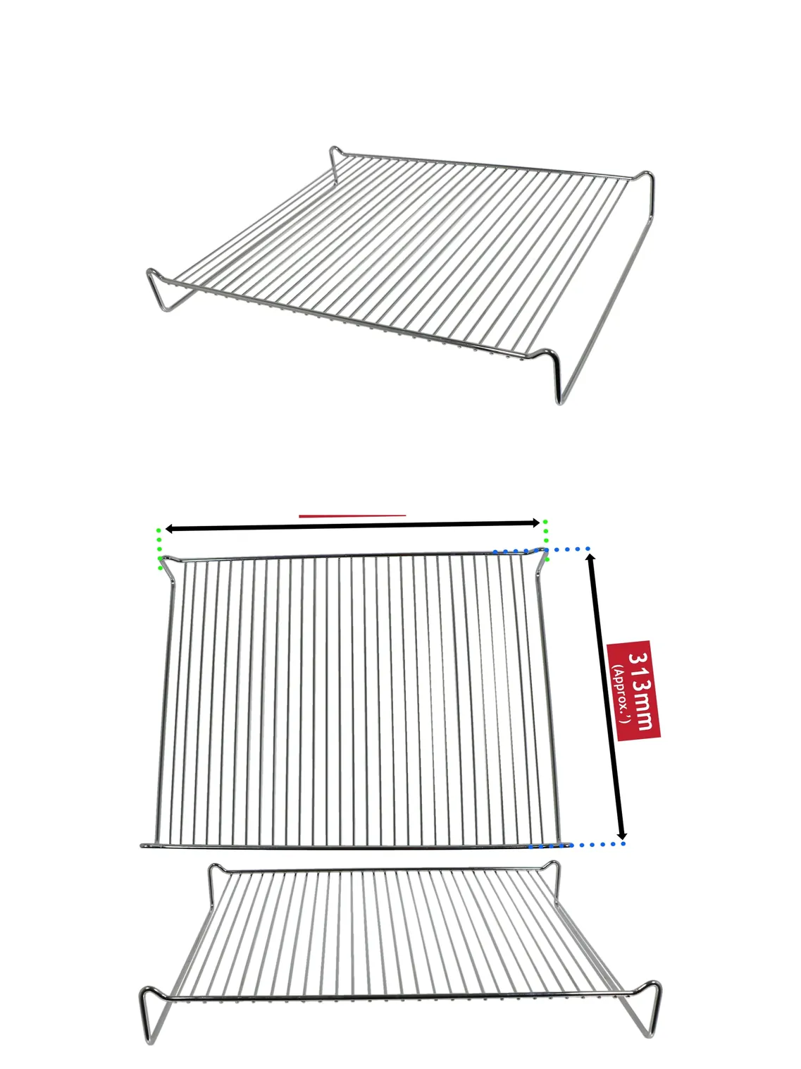 Siemens Oven Grill Rack Insert Wire Shelf 385mm x 313mm Part 00740766