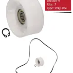 Siemens Tumble Dryer Belt Tensioner Wheel - Poly-Vee 1992 H7