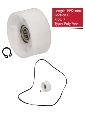 Siemens Tumble Dryer Belt Tensioner Wheel - Poly-Vee 1992 H7