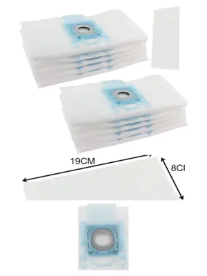 Siemens Vacuum Dust Bags Multi‑Layer Cloth Pack of 10 + 2 Filters