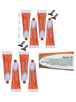 Silcoset 158 High-Temp Oven Door Silicone Sealant – 75ml x4