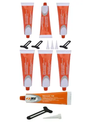 Silcoset High-Temp Oven Door Silicone Sealant 75ml – 3 Pack