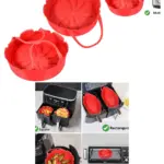 Silicone Air Fryer Liners - Non-Stick Tray with Handle