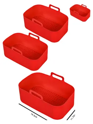 Silicone Fryer Basket & Liner Set – Fits Salter EK4548-5196