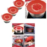 Silicone Pot Lid Spill Guard – 3 Pack Anti‑Boil Overflow Covers