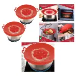 Silicone Pot Lid Spill Stopper – Anti‑Boil Cover for Saucepan
