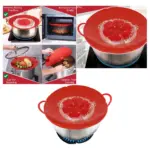 Silicone Saucepan Lid with Spill Guard – Anti‑Overflow Steamer Cover