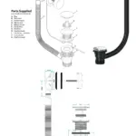 Silver 40mm Clicker Bath Waste Plug with Overflow – 1.5 Combo
