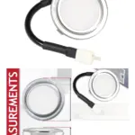 Silver 68mm G4 LED Bulb for Candy Cooker Hood Extractor