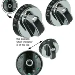 Silver/Black Oven Temperature Knob for Stoves – New World Part