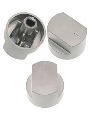 Silver Control Knob & Shaft for 61EDO/61EHDO Stoves & Ovens