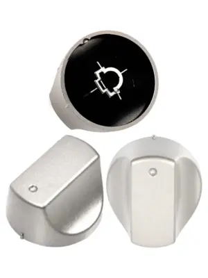 Silver Hotpoint Oven Control Knob Replacement for SHS33XS/SHS53X