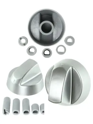 Silver Hotpoint Oven & Cooker Replacement Dial & Knob Set