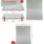 Silver Metal Mesh Grease Filter for Belling Range Hood 320x260mm
