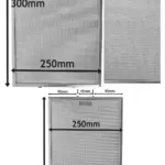 Silver Metal Mesh Grease Filter for Logik Cooker Hood – 300×250 mm