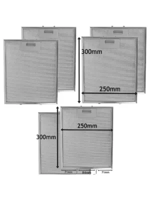 Silver Metal Mesh Grease Filter for Logik Hood 300×250 mm