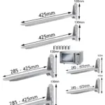 Silver Microwave Wall Mount Brackets Set of 2 – John Lewis